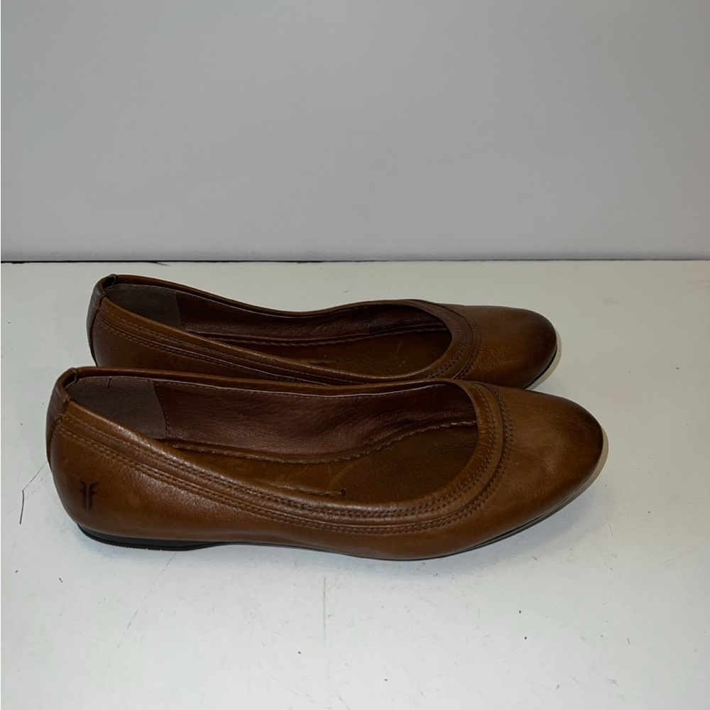 Frye Agnes Brown Ballet women’s flats size 6.5 - Picture 8 of 10
